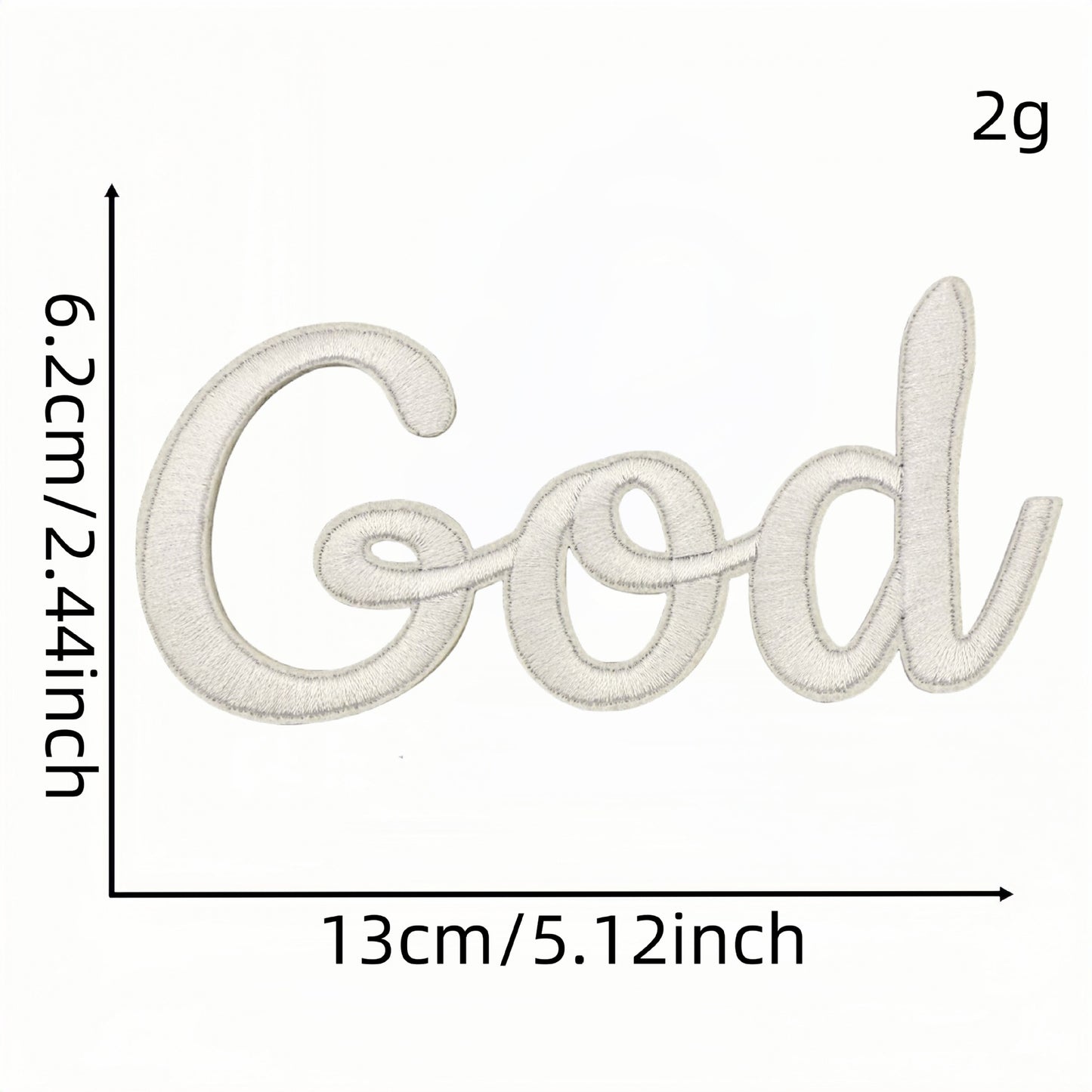 word pray jesus love faith patch