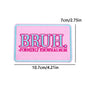 pink letter saying ironing embroidery patch - Clpatch