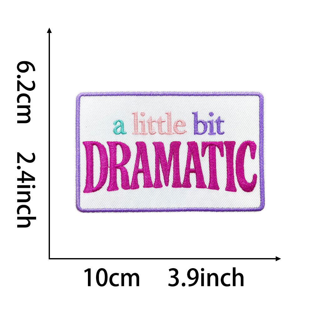 funny phrase rectangular patches