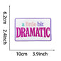 funny phrase rectangular patches