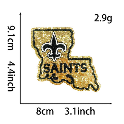NFL team logo state shape NFL fan patches