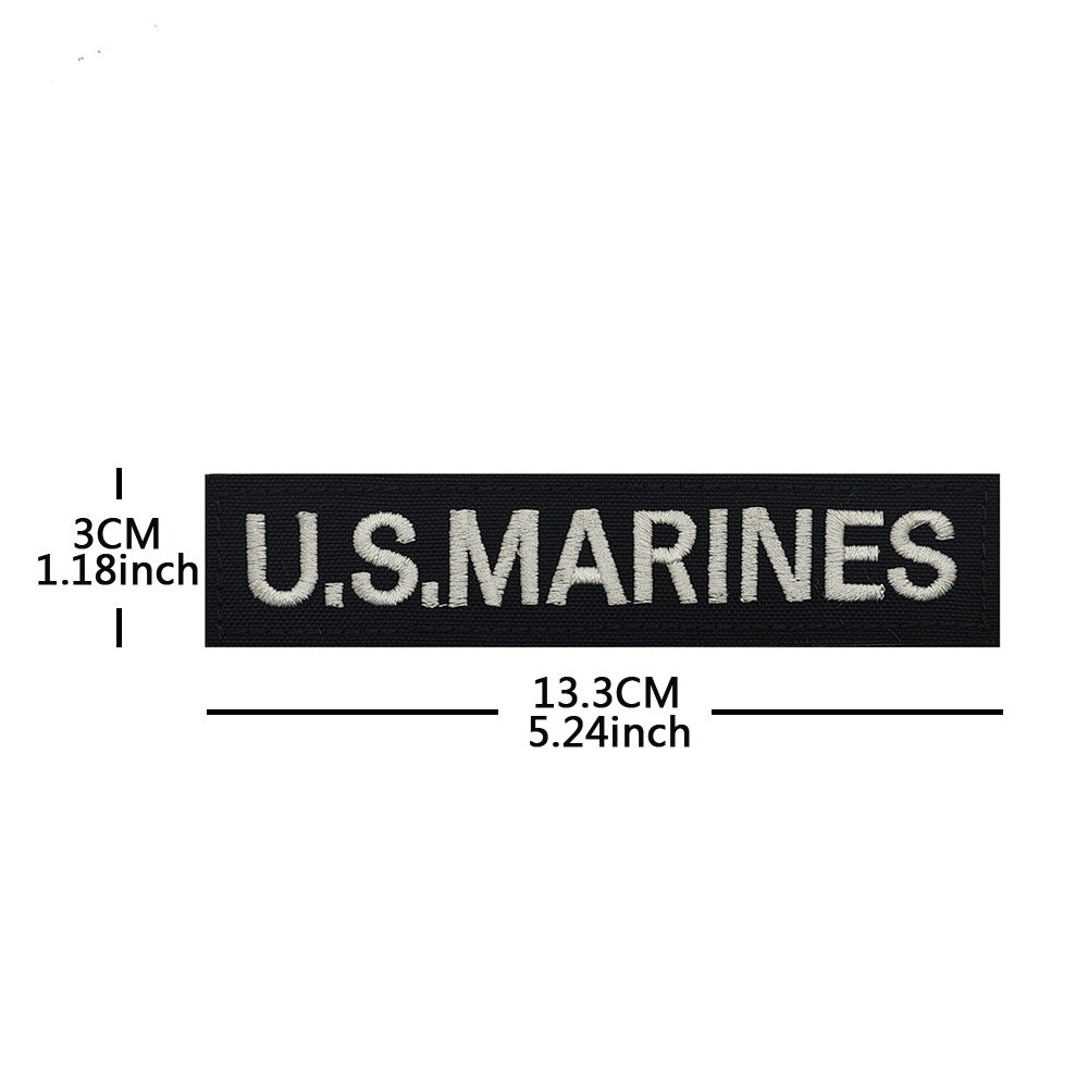 English strip U.S.ARMY embroidery Velcro, outdoor military fan backpack sticker patch embroidery morale stamp