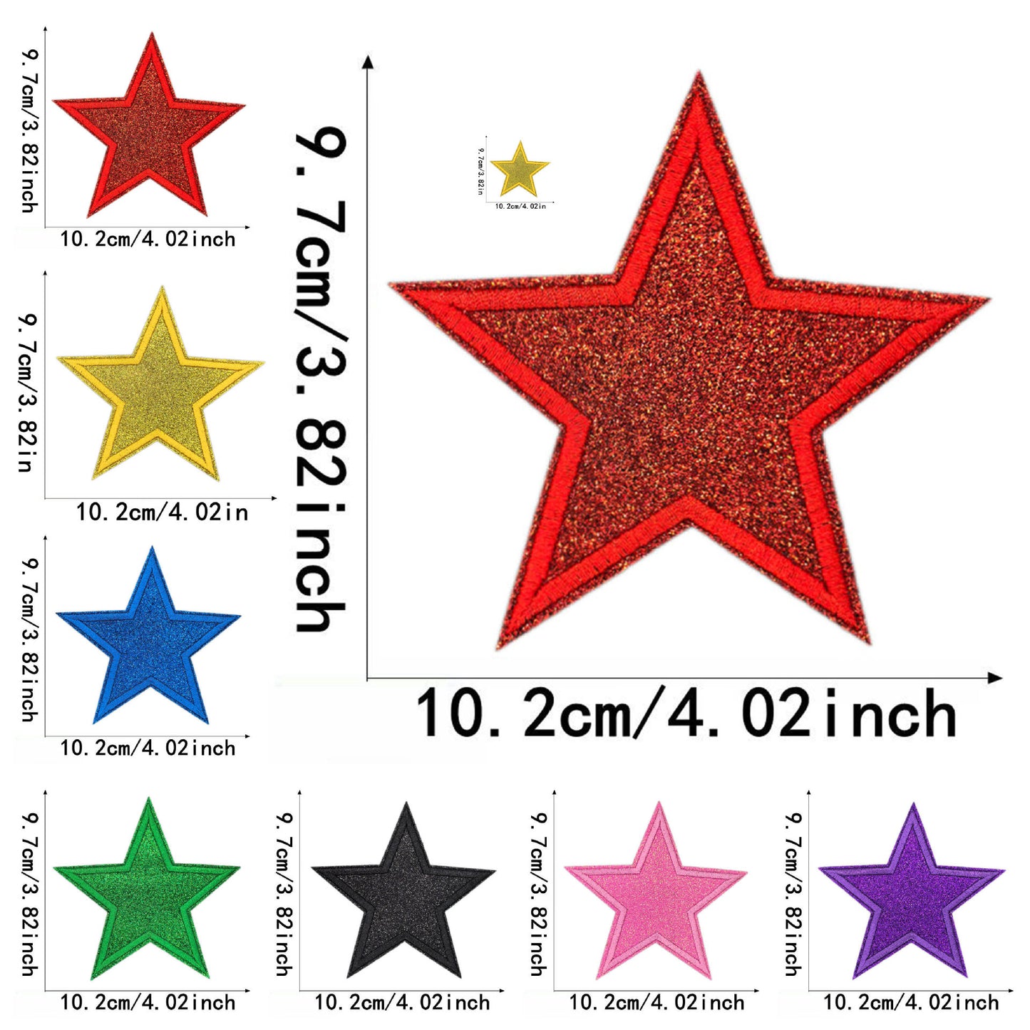 Glitter Star Patch