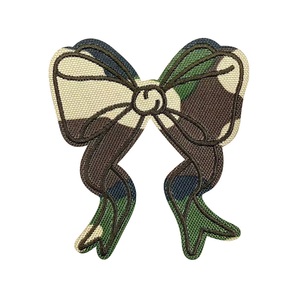 Camouflage bow camouflage star cloth sticker, army greenpatch