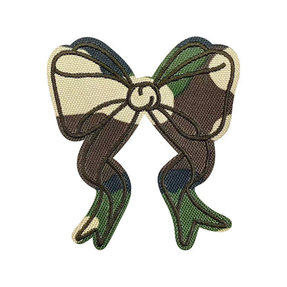 Camouflage bow camouflage star cloth sticker, army greenpatch