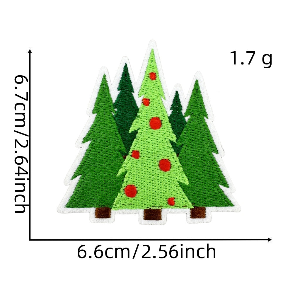 christmas santa snowman holiday patches