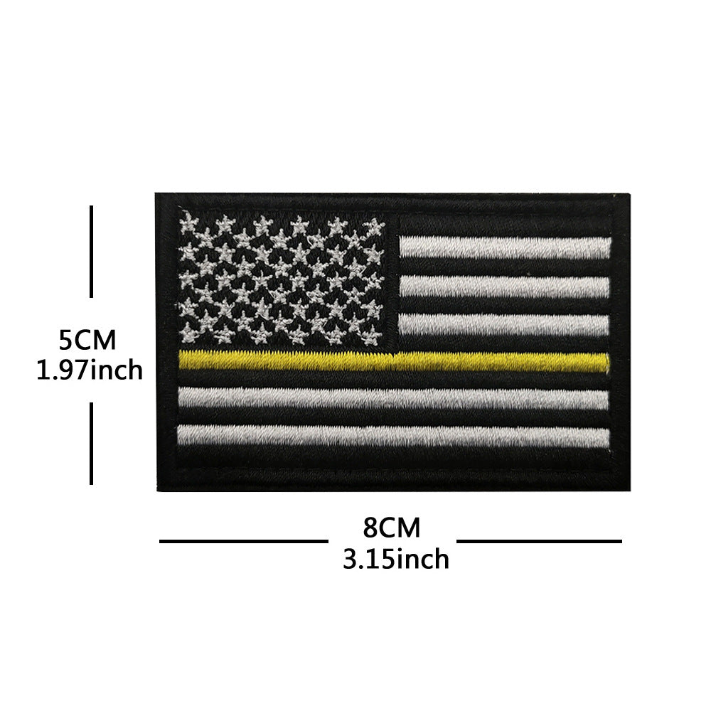 American Flag Embroidery Velcro Tactical Chapter Patch