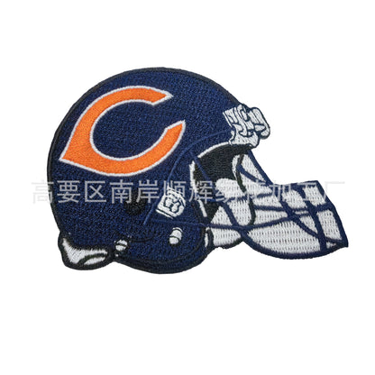 Football Embroidery Cloth Patch NFL team Helmet Patch - Clpatch