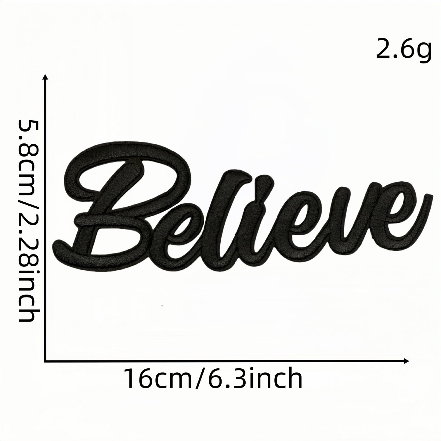 word pray jesus love faith patch