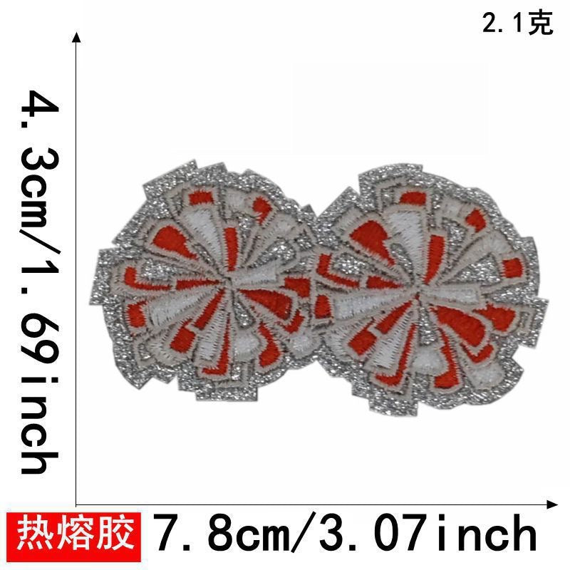 cheer pom patches 5pcs a set