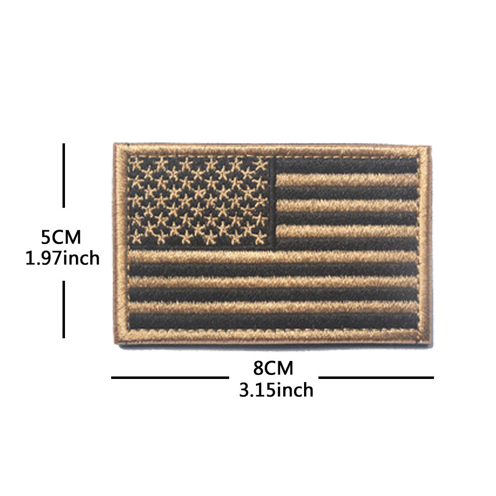American Flag Embroidery Velcro Tactical Chapter Patch