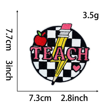 Girl, teacher patch