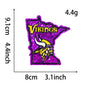 NFL team logo state shape NFL fan patches