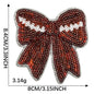 4 pcs Sports sequins bow patch