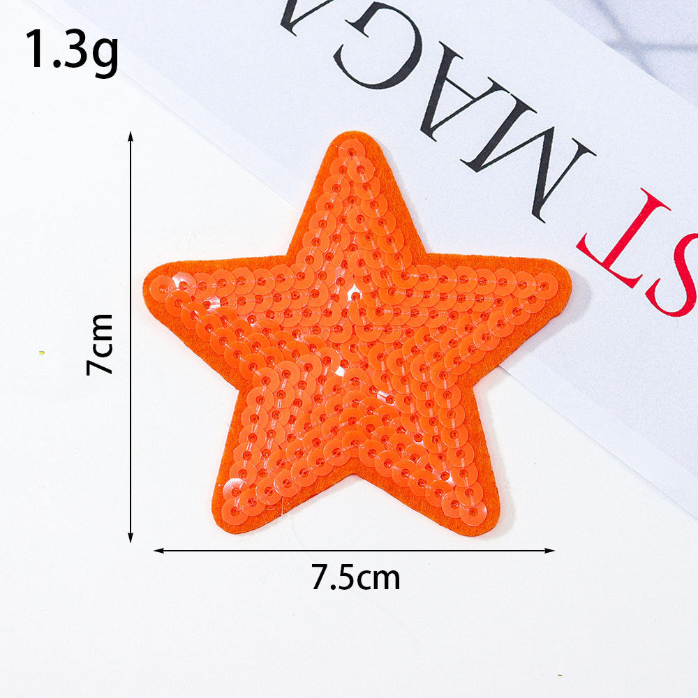 sequin star patch