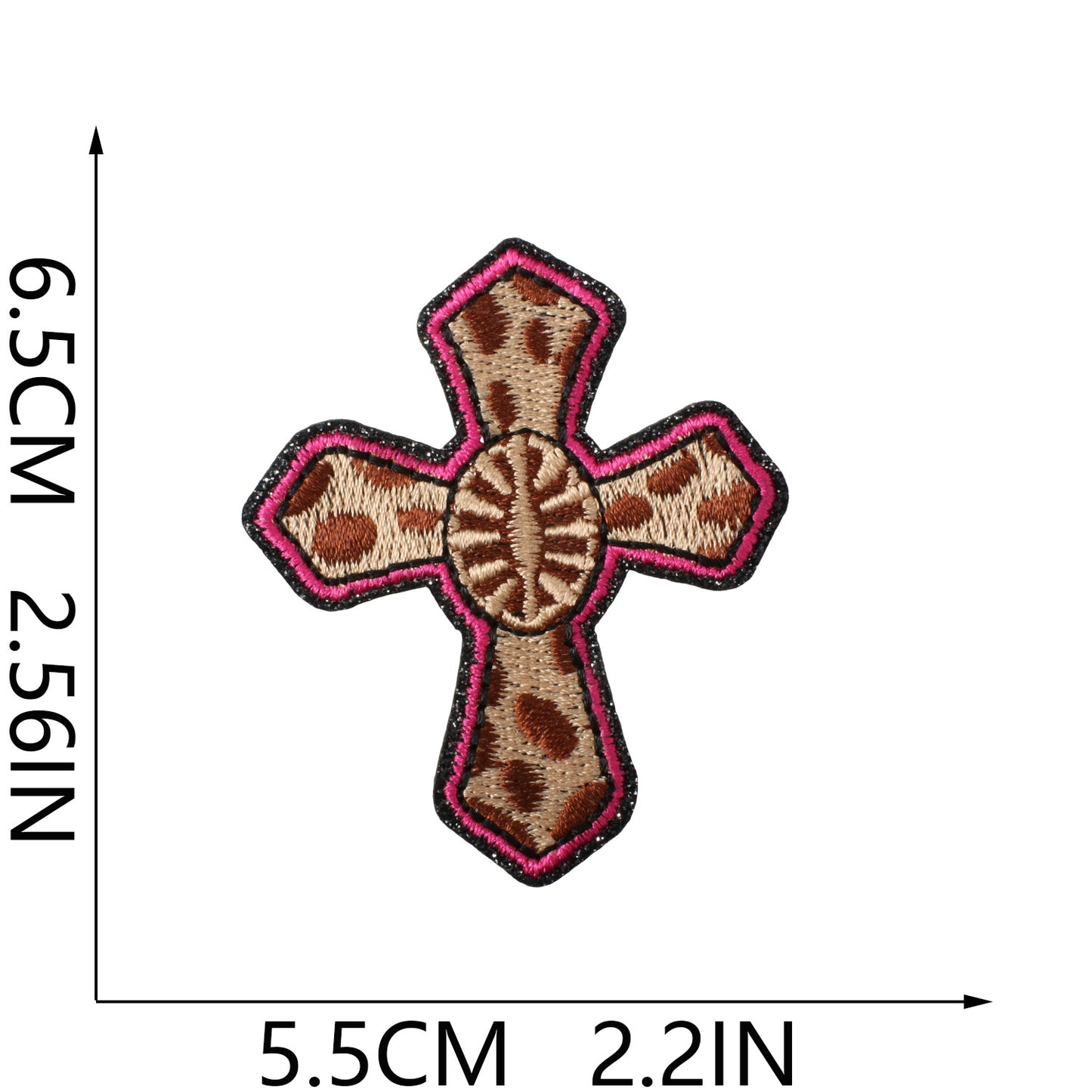 Western Pink Embroidered Patches – Iron-On Patch Set