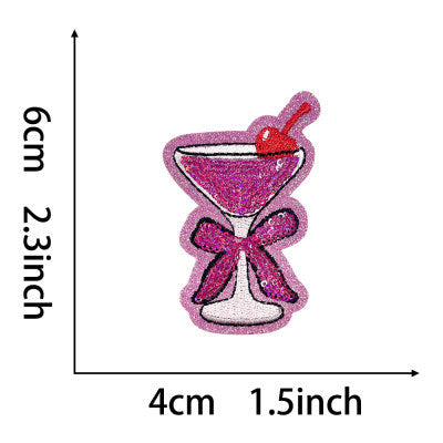 12 summer sequins drink patches