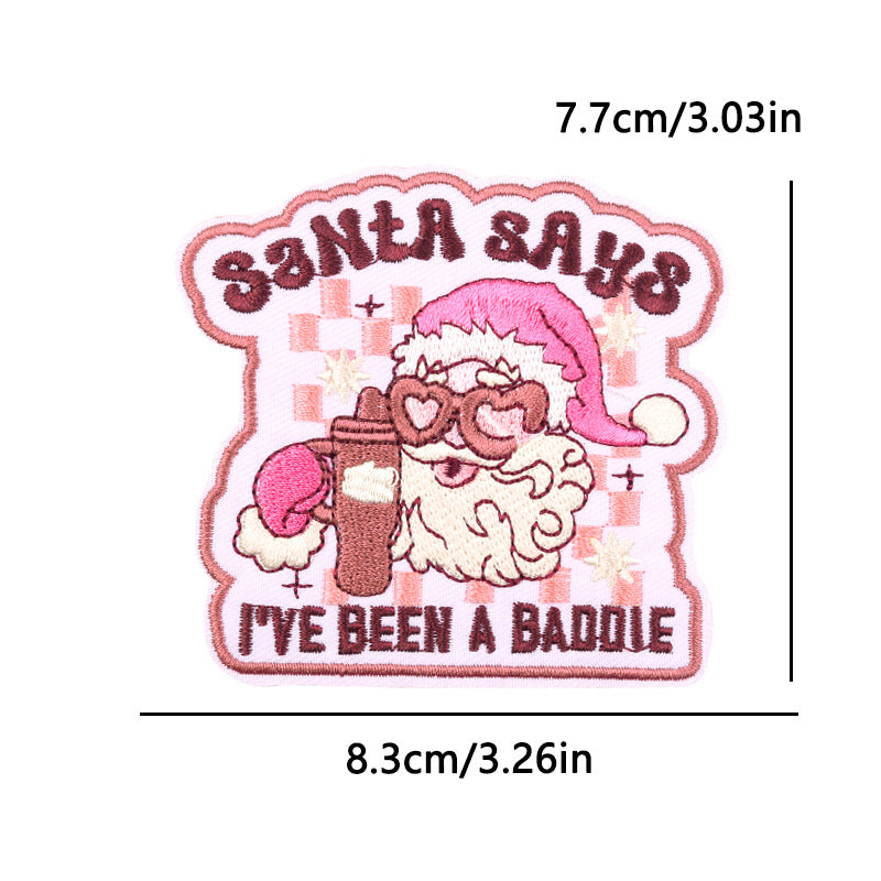 Christmas embroidery patch