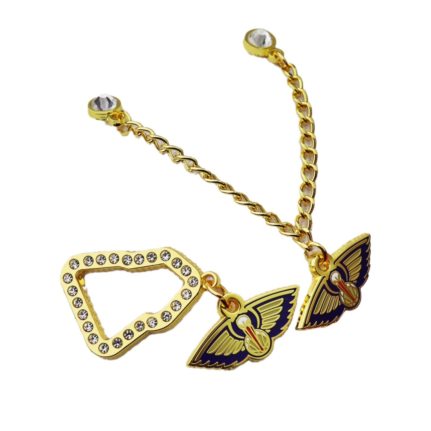 Metal Basketball Chain Hat Pins