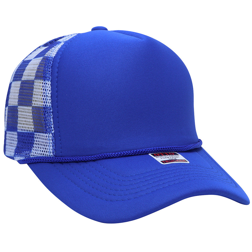 truck cap outdoor leisure visor American fashion breathable sun protection plaid baseball cap