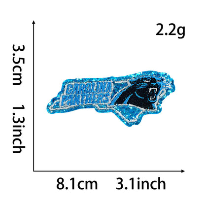 NFL team logo state shape NFL fan patches