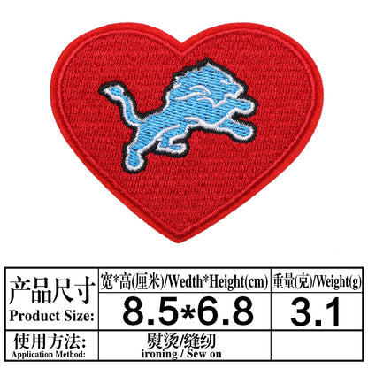 football team embroidery iron on patches - Clpatch