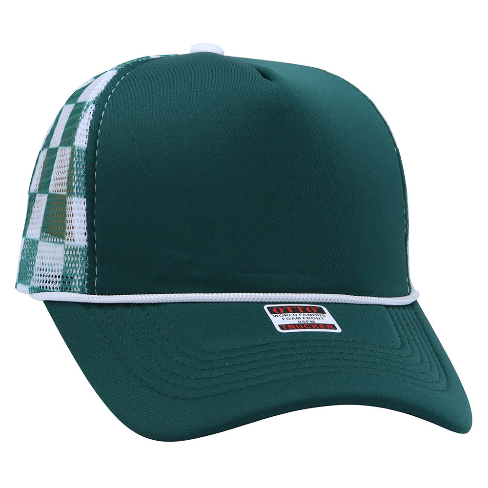 truck cap outdoor leisure visor American fashion breathable sun protection plaid baseball cap