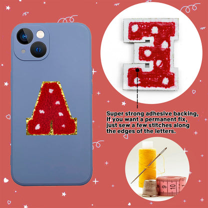 Alphabet letter Christmas patch A-Z