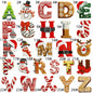 Christmas new 26 English letters patch