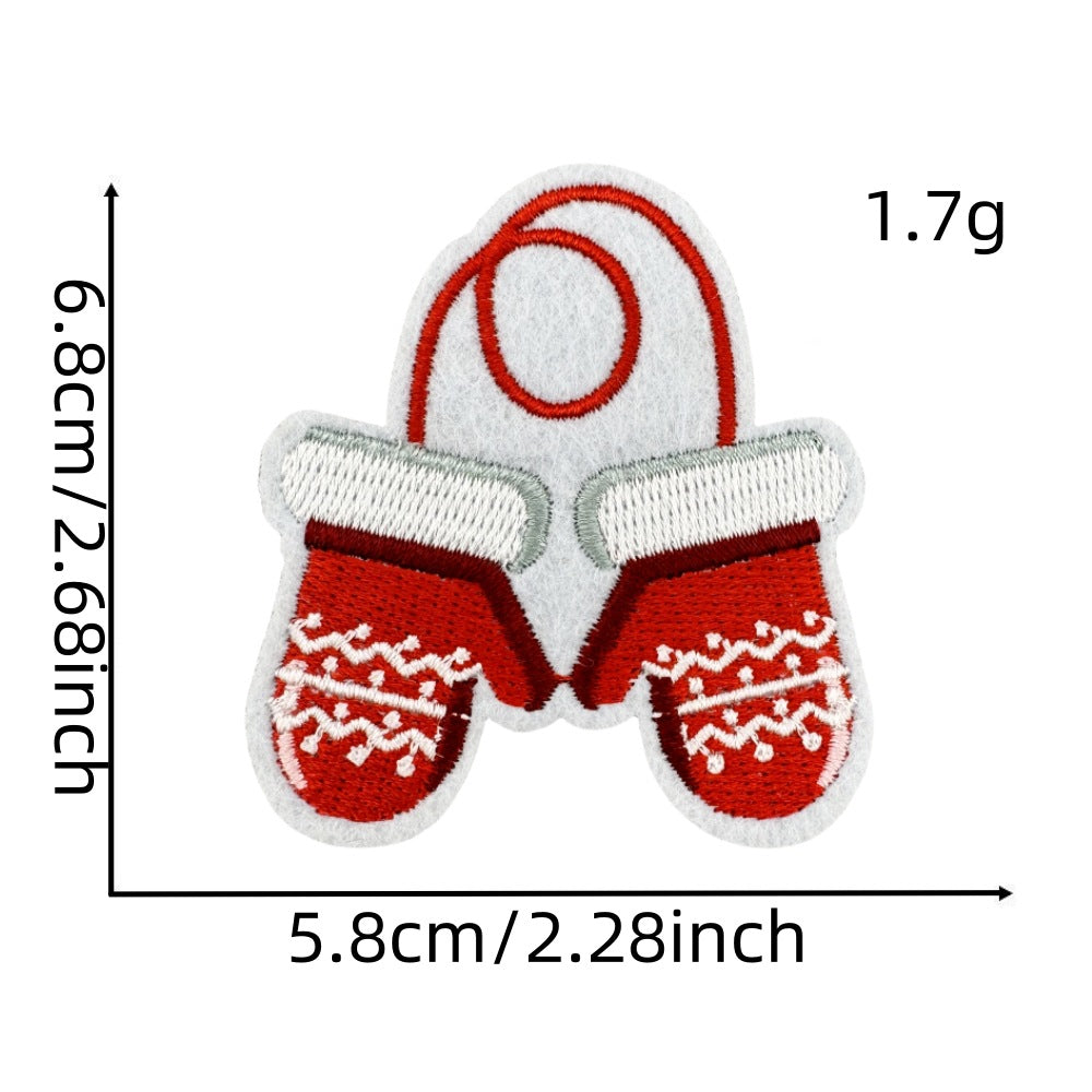 christmas santa snowman holiday patches