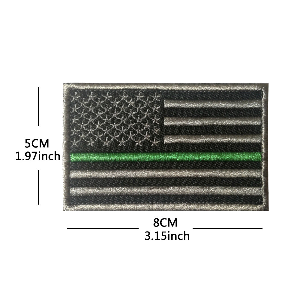 American Flag Embroidery Velcro Tactical Chapter Patch
