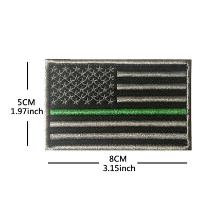 American Flag Embroidery Velcro Tactical Chapter Patch