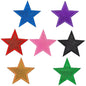 Glitter star hat patch