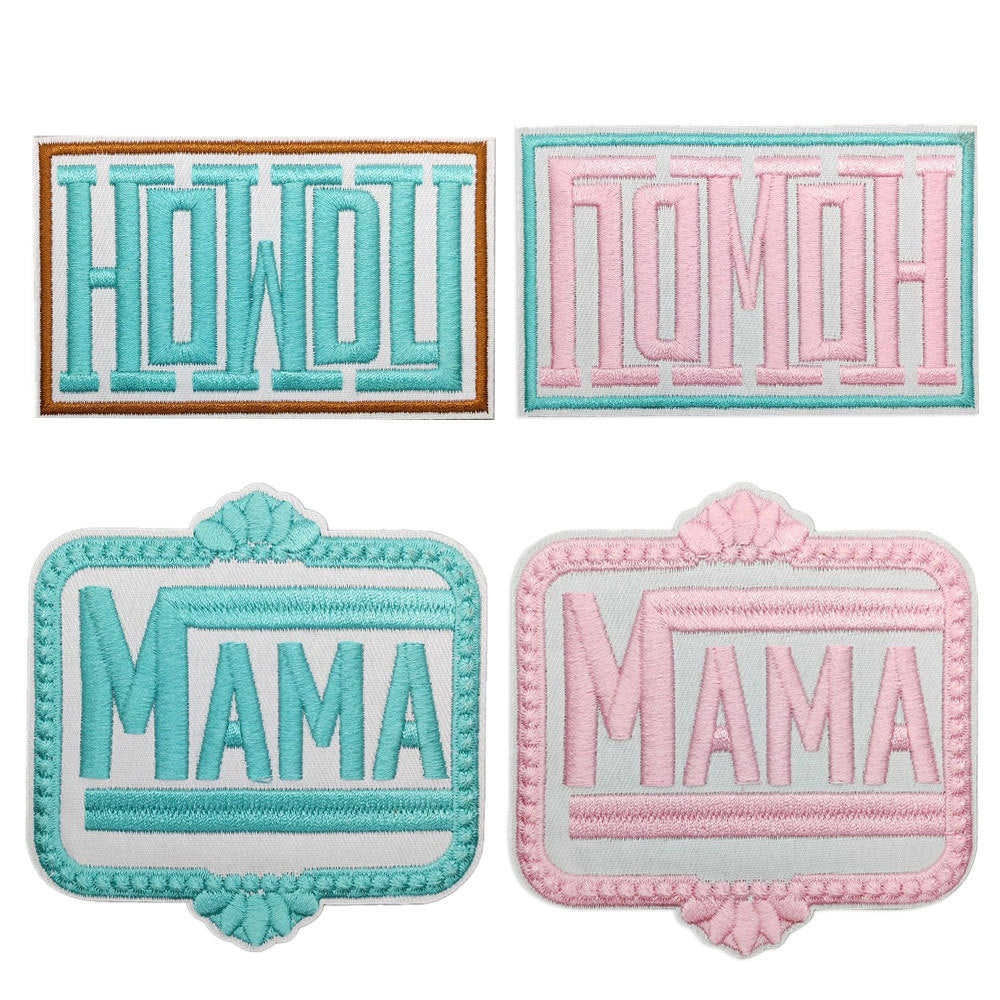 western patch howdy boots patches