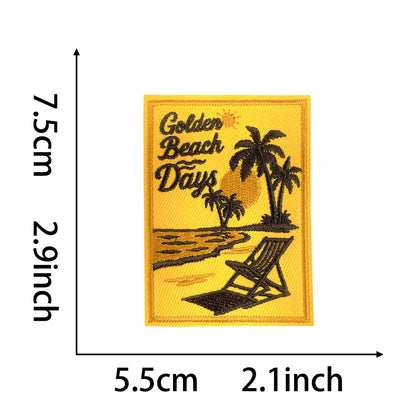 Vintage summer beach Vacation Patch