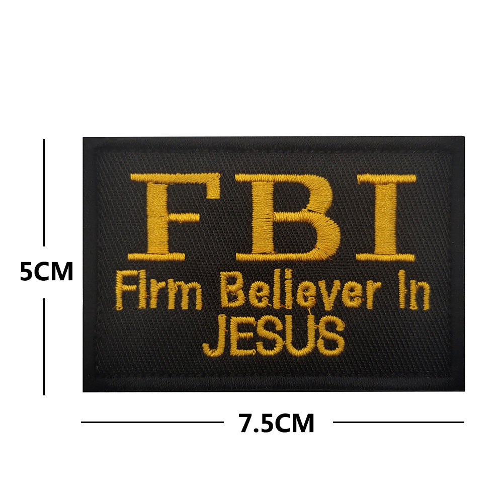 Personalized English embroidered armband backpack Velcro morale patches