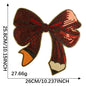 Halloween pumpkin sequins bow patch
