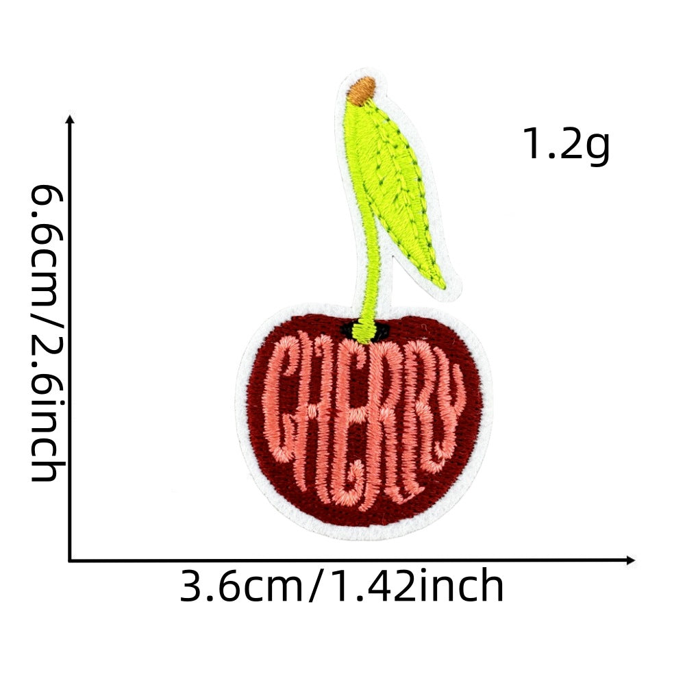Fruit strawberry cherry jewelry patch