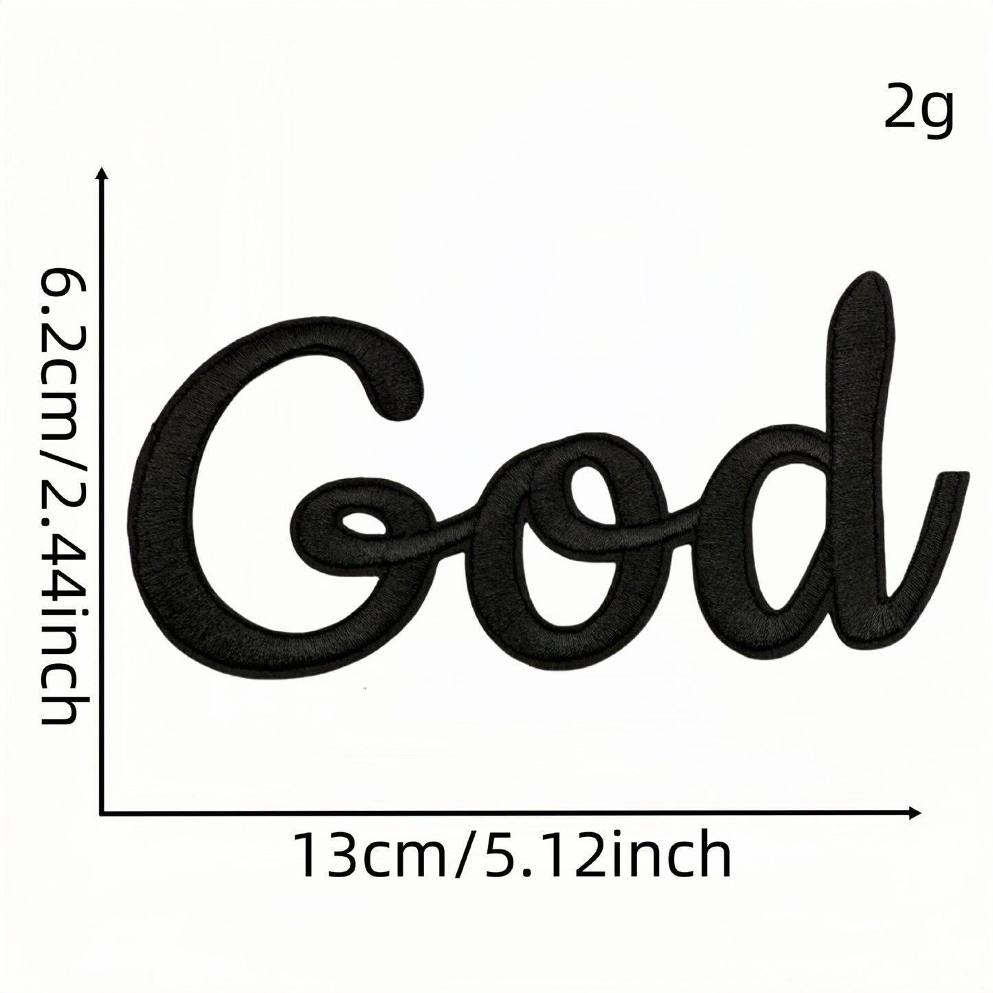 word pray jesus love faith patch