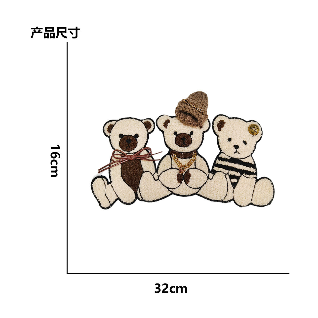 Large towel embroidered cartoon Mickey hand sewn without glue