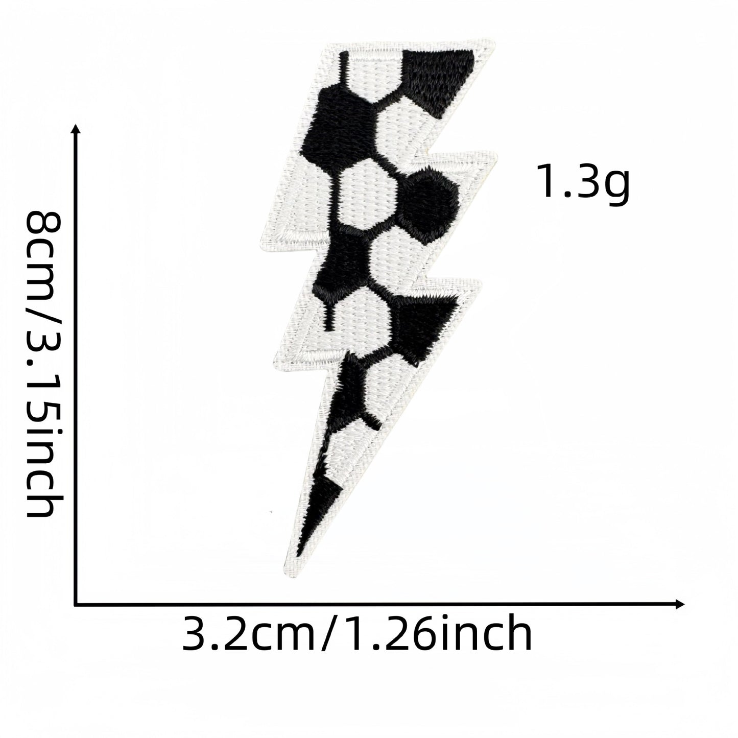 lightning patch Sport iron on patch