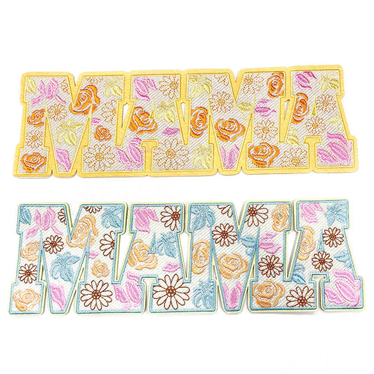 MAMA floral pattern 28cm patch