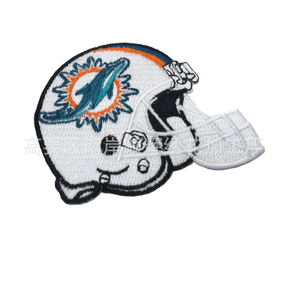 Football Embroidery Cloth Patch NFL team Helmet Patch - Clpatch