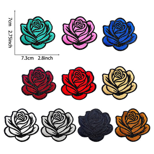 rose glitter  ironing hats small patches