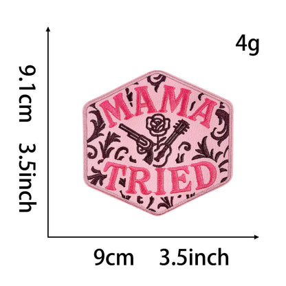 retro funny text phrase patch