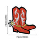 western patch howdy boots patches