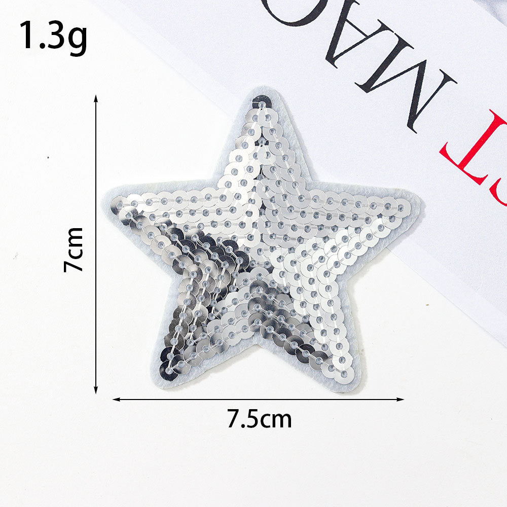 sequin star patch