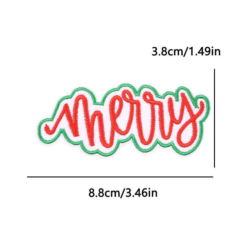 Christmas embroidery patch