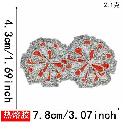 cheer pom patches 5pcs a set