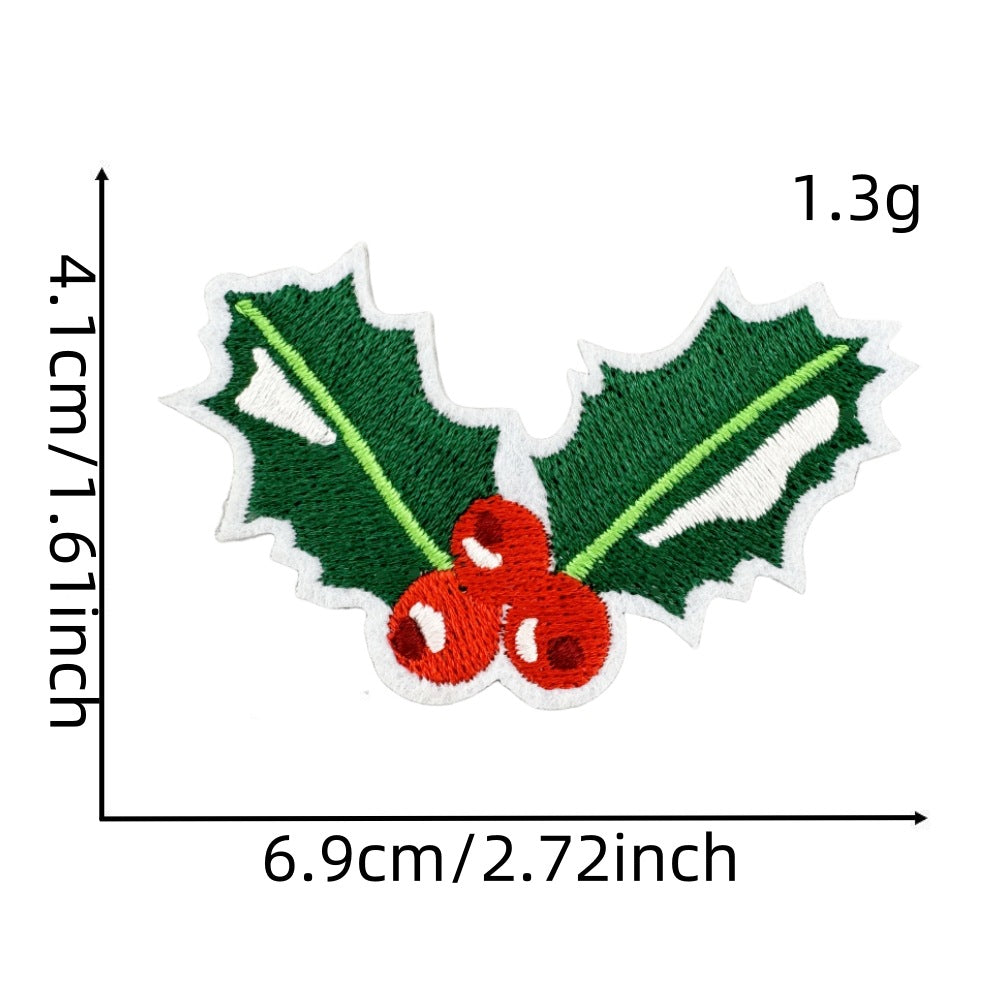 christmas santa snowman holiday patches